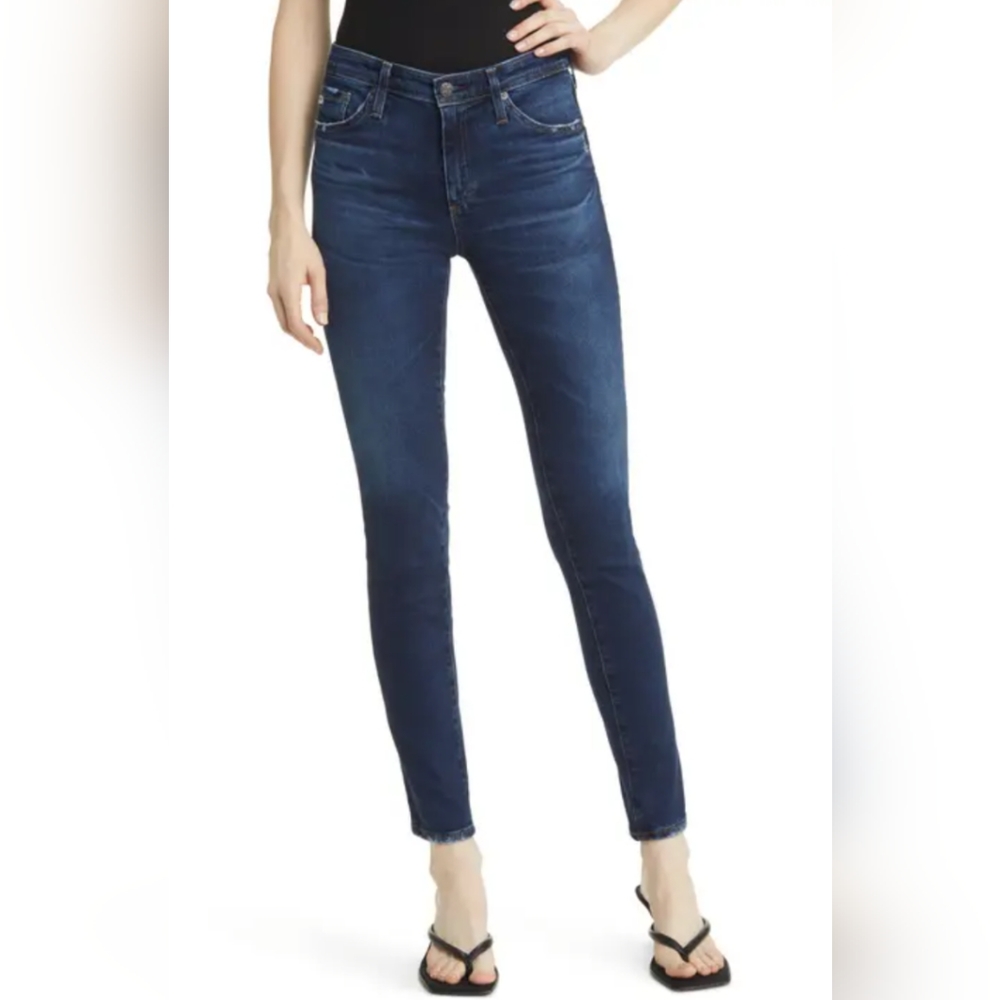 AG Adriano Goldschmeid the Stilt Cigarette Jeans 29 Regular Medium/Dark Blue